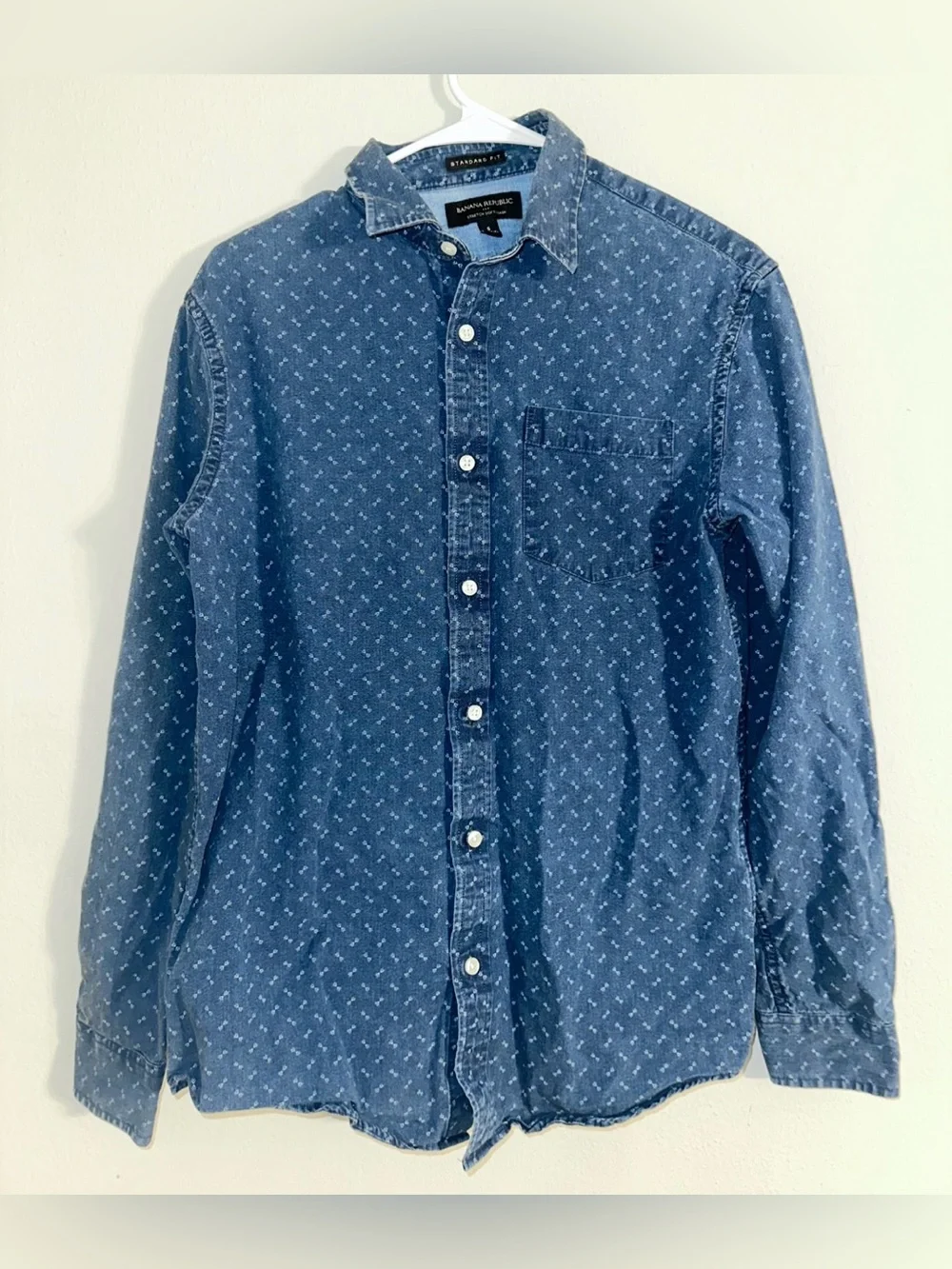 Banana Republic Denim Blue Button Down Shirt
